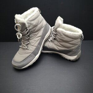 Ozark Trail Ladies Size 9 Grey Faux Fur Lined Heat - MX Winter Boots